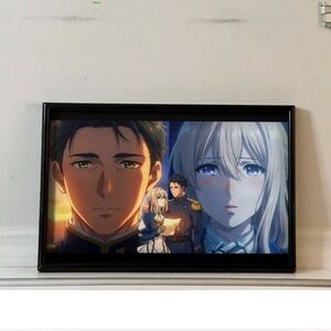 Violet Evergarden and Major Gilbert Bougainvillea anime Poster